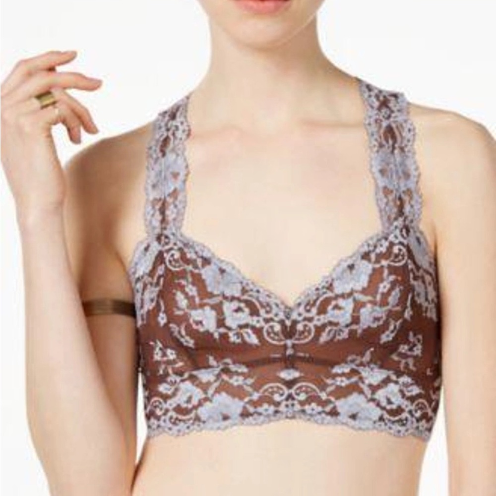 Free People Wild Roses Racerback Lace Bralette, Size M